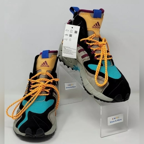 Adidas Original Men’s Size 8 TORSION TRDC MID FW9173 Tech Beige Berry Solar New - Picture 3 of 12